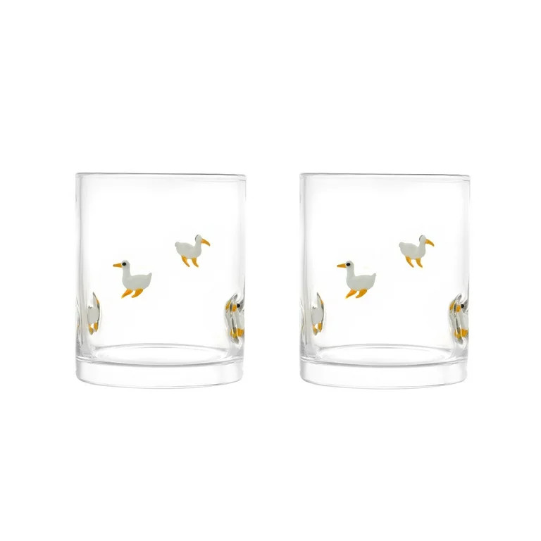 Thyme & Table 12 fl oz Easter Goose Charm Drinking Glasses, Set of 2 | Walmart (US)