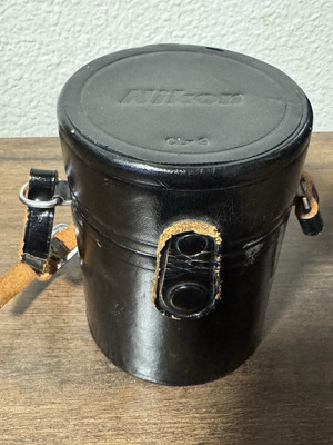 Vintage Nikon CL-9 Leather Lens Case Black with Strap - Classic Photography Gear | eBay US