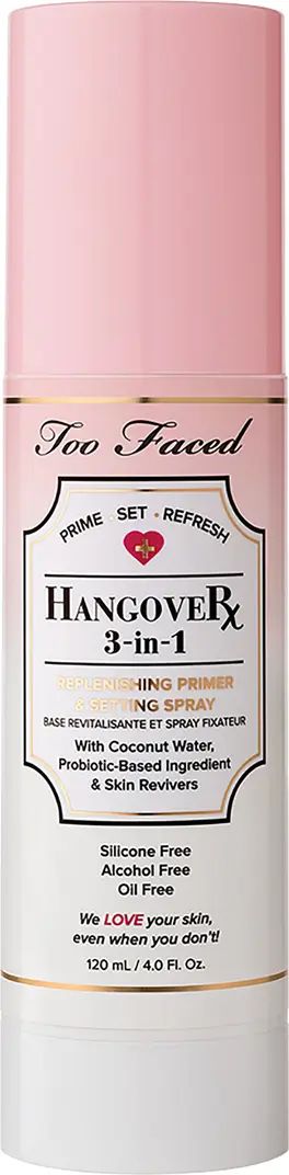 Too Faced Hangover 3-in-1 Replenishing Primer & Setting Spray | Nordstrom | Nordstrom