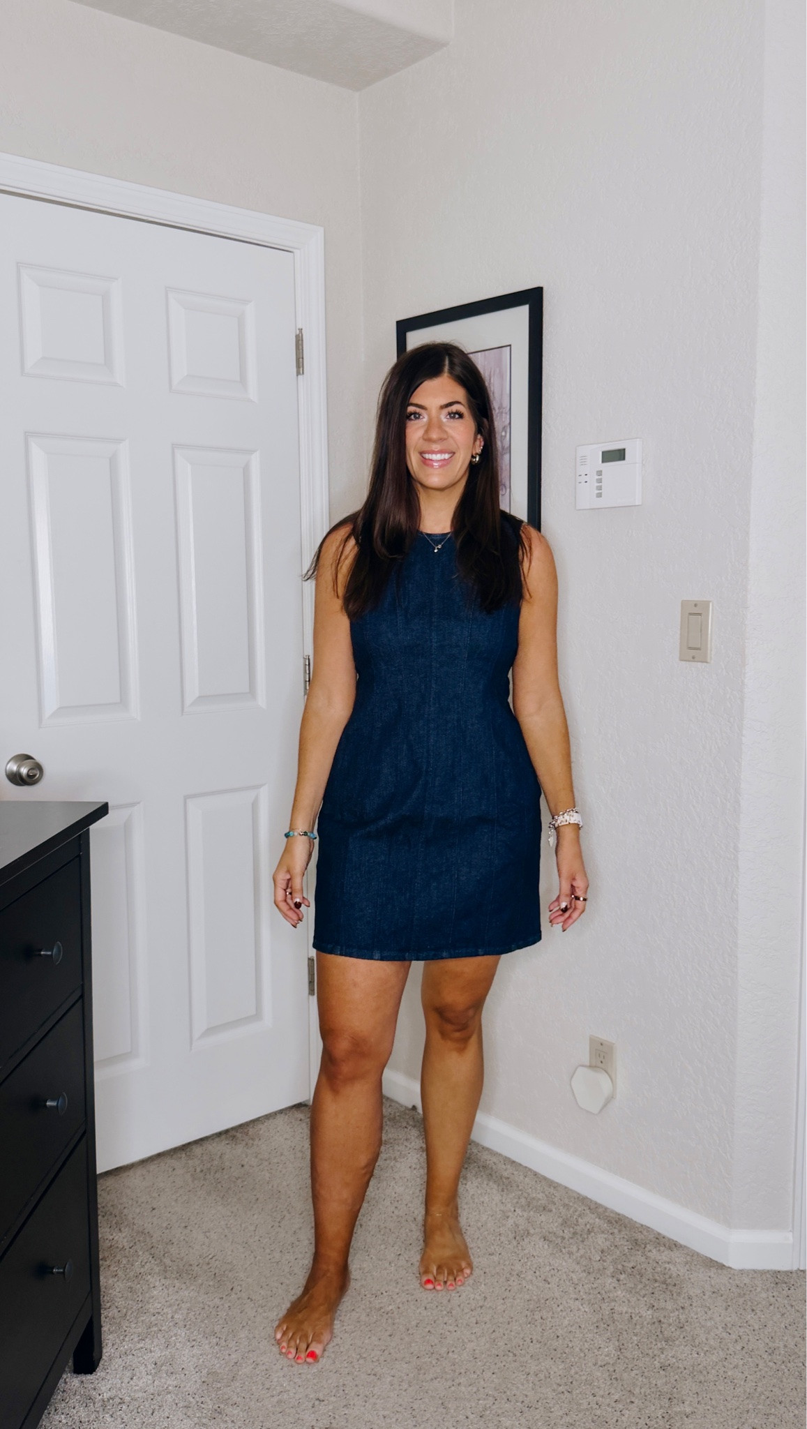 Spanx 20% off sale! Code LTK20
In a medium denim dress

#LTKSaleAlert #LTKTall #LTKWorkwear