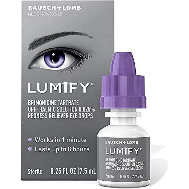 LUMIFY Redness Reliever Eye Drops, Fast Acting Brimonidine for Whiter, Brighter Looking Eyes, 0.2... | Walmart (US)