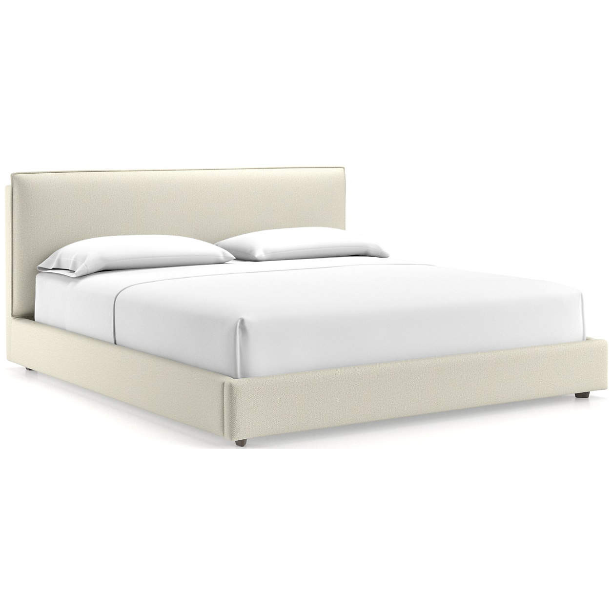 Lotus Upholstered King Bed with 41" Headboard + Reviews | Crate & Barrel | Crate & Barrel