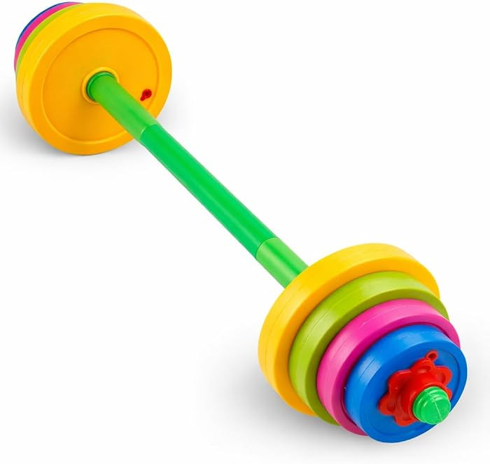 Liberty Imports Kids Barbell Weight Set - Adjustable Workout Toy Equipment for Children Pretend P... | Amazon (US)