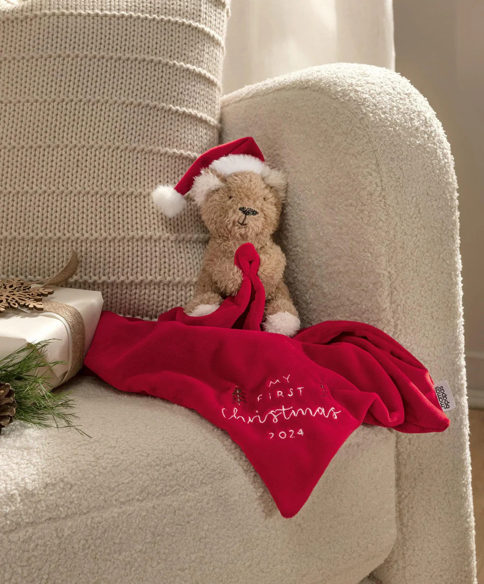 My First Christmas Comforter - Bear 2024 | Mamas & Papas