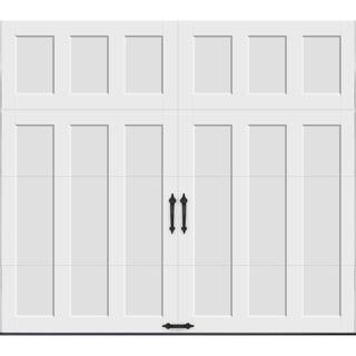 Coachman Linear Design 9 ft x 7 ft Insulated 18.4 R-Value White Garage Door with Solid TOP13 | The Home Depot
