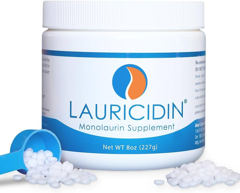 Lauricidin- The Original Monolaurin Supplement- 3000mg per Serving- 227g per Jar (Essential Immun... | Amazon (US)