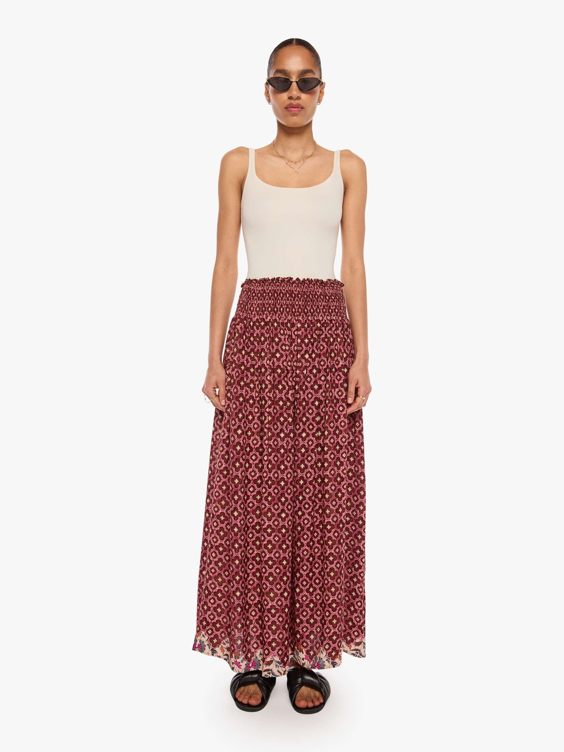 Natalie Martin Bella Skirt - Mosaic Spice | Mother Denim
