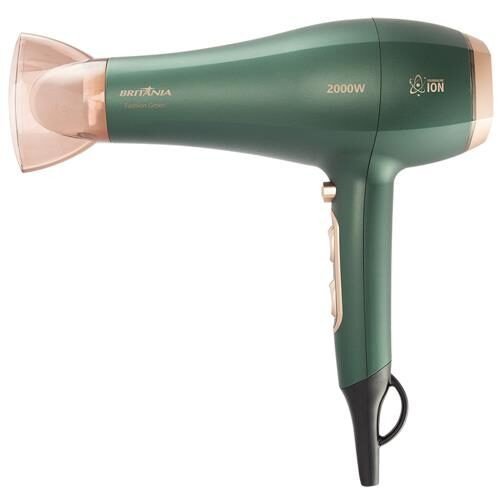 Secador de Cabelos Britânia Tourmaline Íon Motor AC Verde - 2000W em até 24x sem juros no Cart... | Extra (BR)