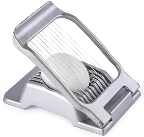 Egg Slicer for Hard Boiled Eggs, Stainless Steel Wire, Heavy Duty Aluminium Egg Cutter Dishwasher... | Amazon (US)