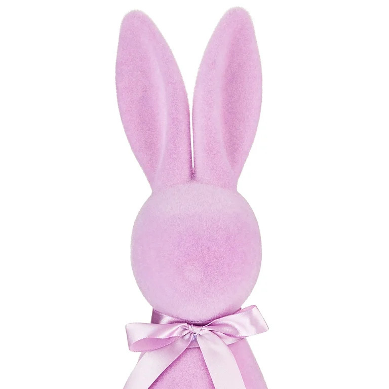 Way to Celebrate 16 in. Lilac Flocked Bunny Easter Decoration | Walmart (US)