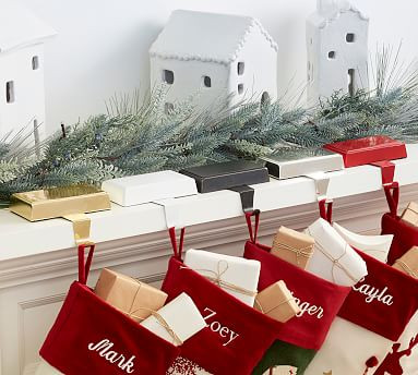 Simple Metal Stocking Holders | Pottery Barn (US)