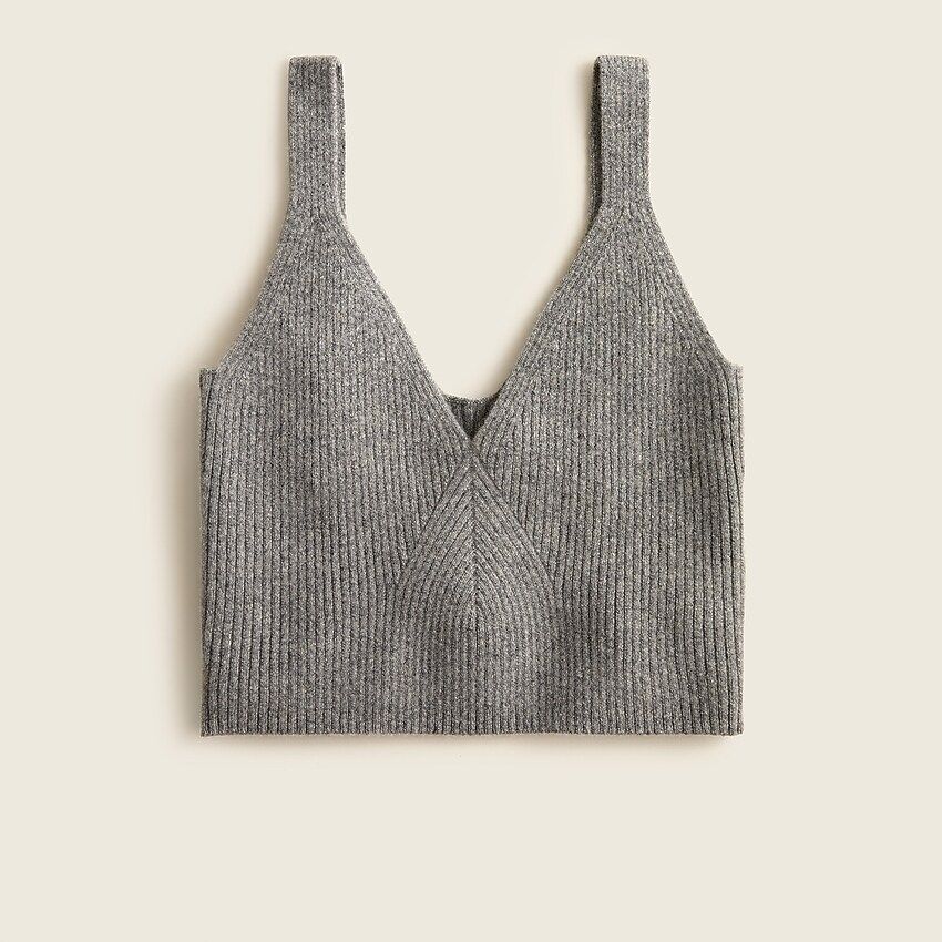 Cashmere cropped sweater tank | J.Crew US