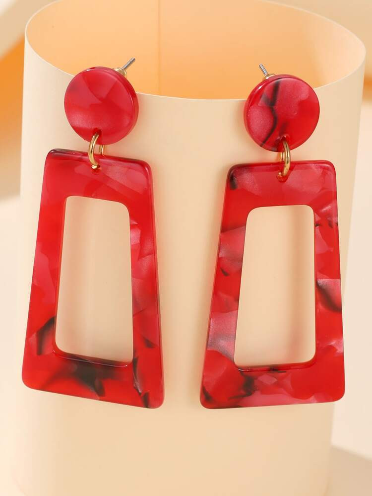 Acrylic Trapezoid Earrings | SHEIN