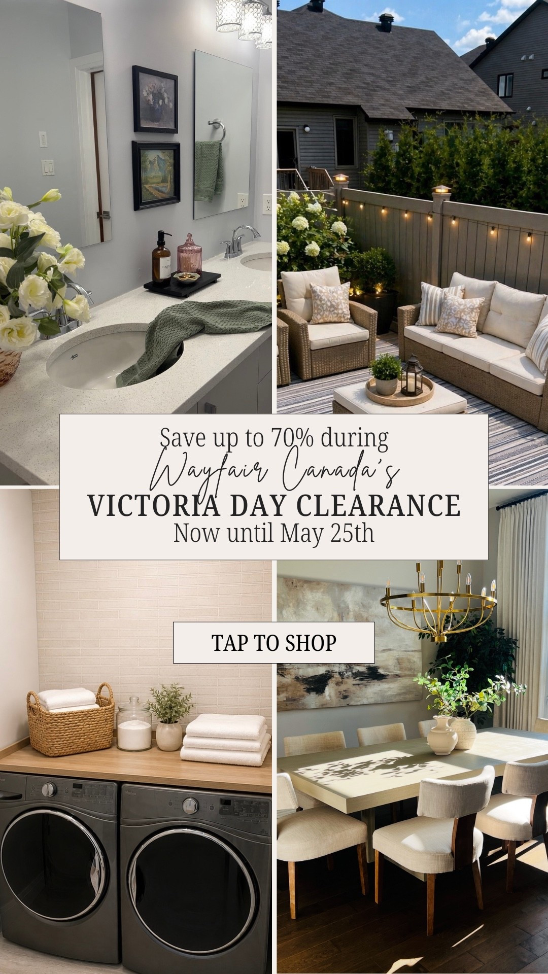 @wayfaircanada is having a huge Victoria Day Clearance with up to 70% off now through May 25th. 

@wayfaircanada
#wayfaircahome
#wayfaircapartner

#LTKcanada #LTKsale #LTKhome