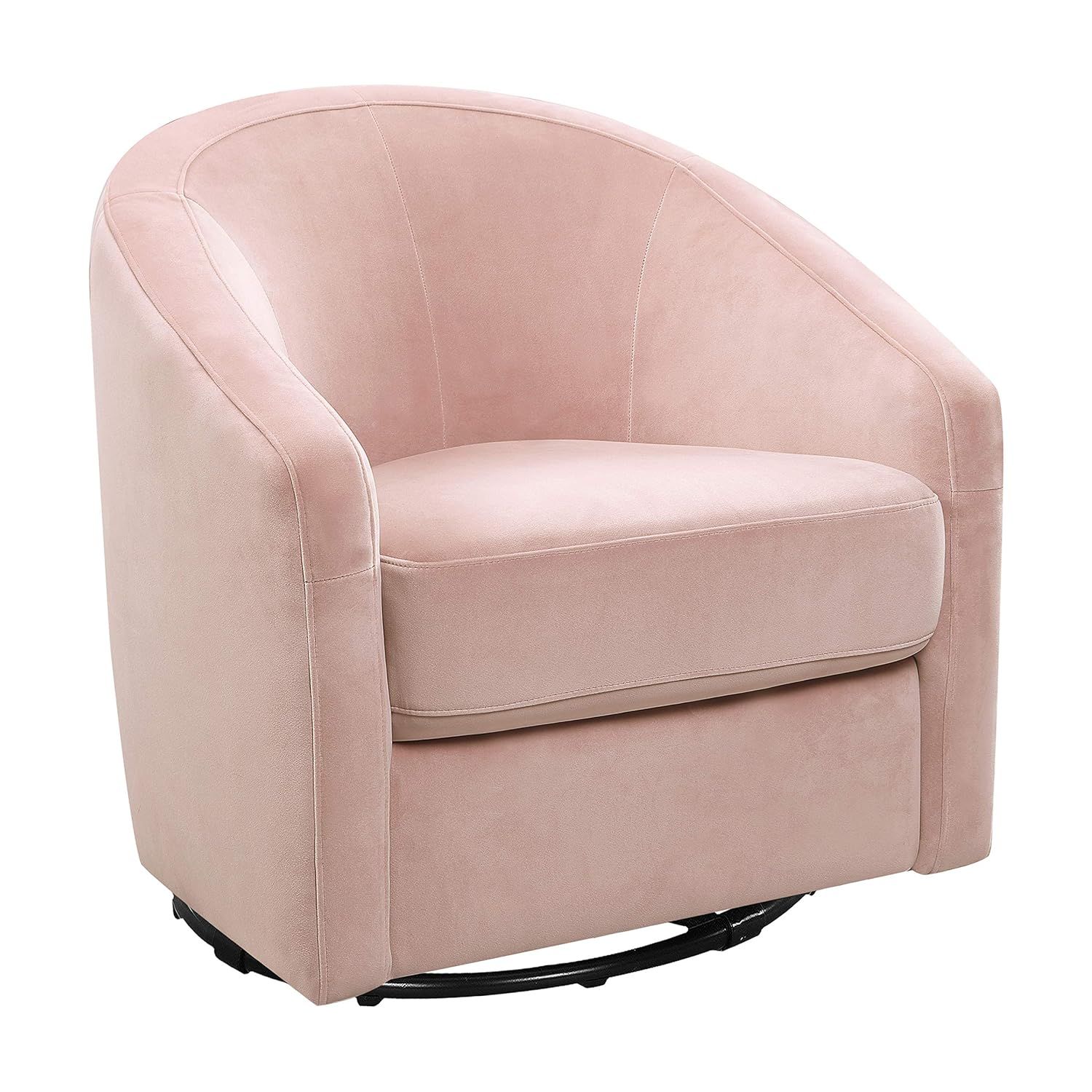 Babyletto Madison Swivel Glider in Blush Pink Velvet, Greenguard Gold and CertiPUR-US Certified | Amazon (US)