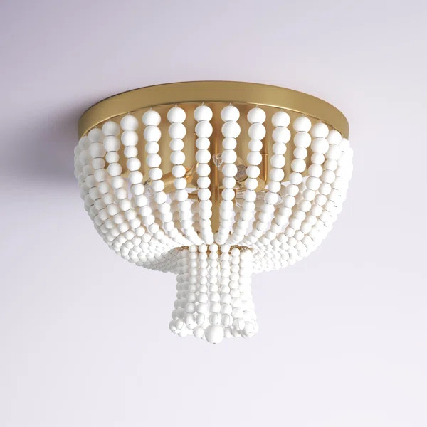 Blaise 3 - Light 13.75'' Unique/Statement Bowl Flush Mount | Wayfair North America