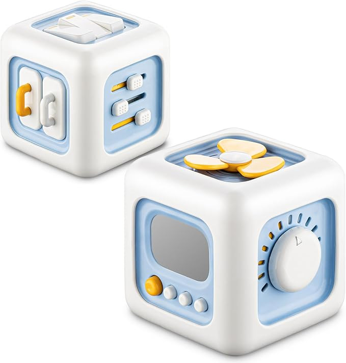 Busy Cube Toy for 1 Year Old, Montessori for 1+ Year Old, Travel Toys for Toddlers 1-3, Learning ... | Amazon (US)