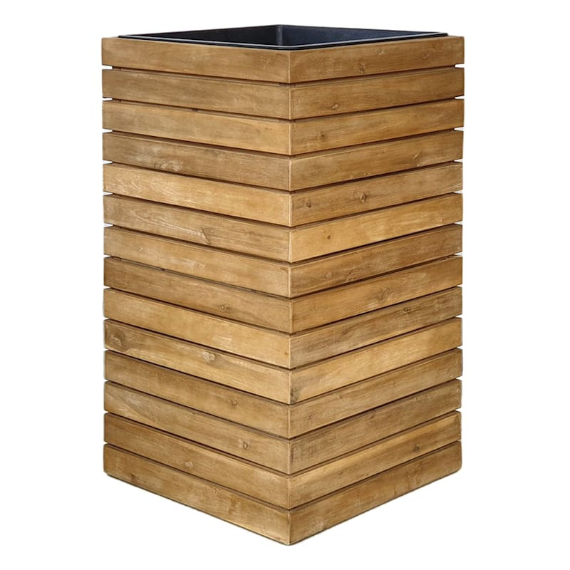 Honeybloom Park City Wood Planter, Extra Large | At Home