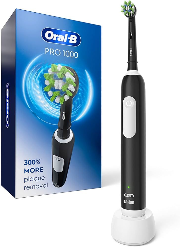 Oral-B Pro 1000 Rechargeable Electric Toothbrush, Black | Amazon (US)