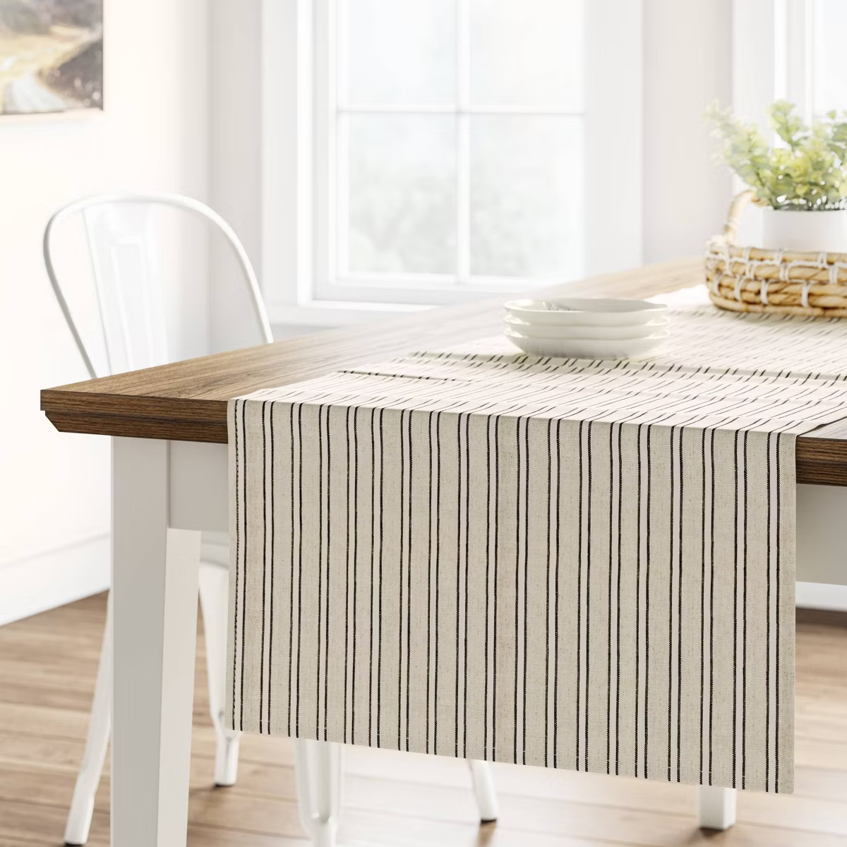 Cotton Striped Table Runner - Threshold™ | Target