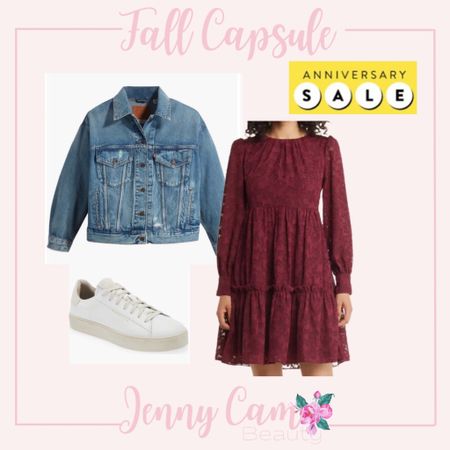 #nsale fall capsule wardrobe dress denim jacket sneakers

#LTKxNSale #LTKsalealert #LTKstyletip