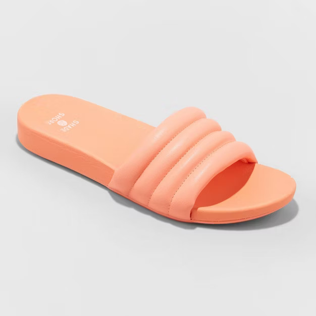 Women's Kendra Single Band Slide Sandals - Shade & Shore™ | Target