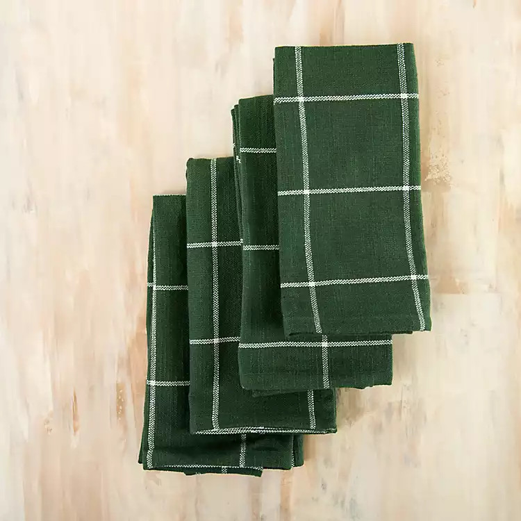 Robby Forest Green Napkins, Set of 4 | Kirklands