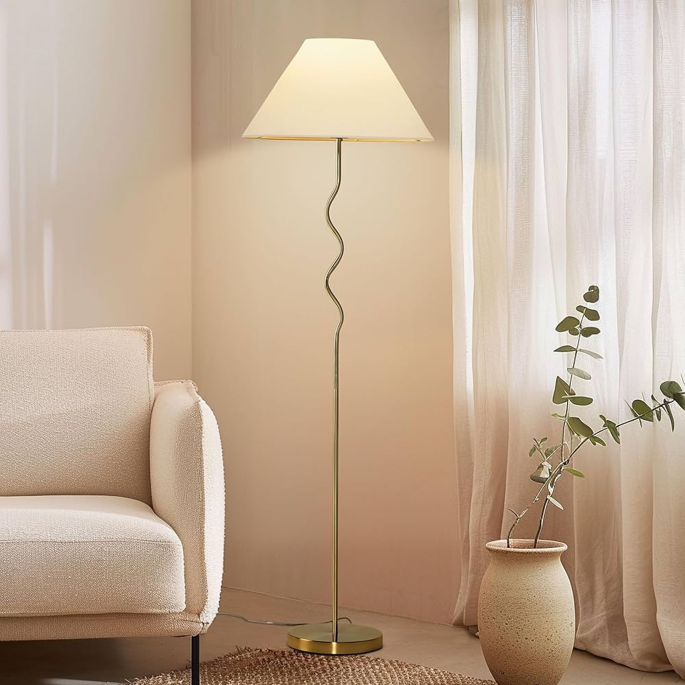 Brightech Squiggle Standing Floor Lamp – Tall Modern Corner Lamp with LED Light Bulb for Bedroo... | Amazon (US)
