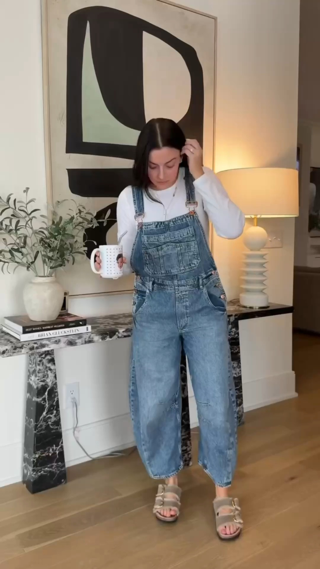 These are the SOFTEST denim overalls and I love the barrel leg. They’re on sale for 40% off! I sized down to a small bc Gap normally runs big on me

#LTKootd #LTKmomlife #LTKSaleAlert