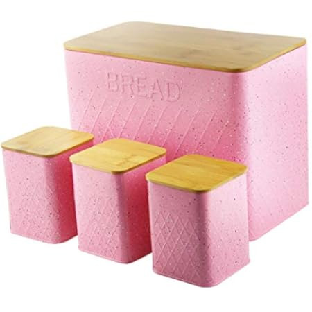 HausRoland Bread Box for Kitchen Counter Stainless Steel Bread Bin Storage Container For Loaves Past | Amazon (US)