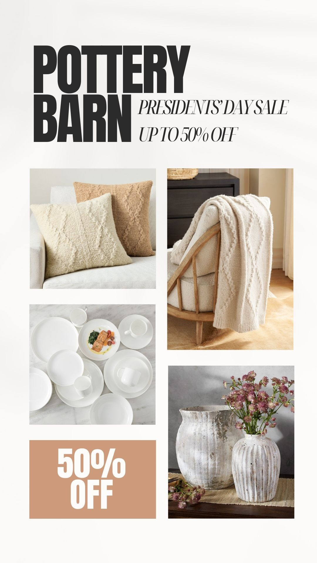 Up to 50% off - Presidents Day Sale at Pottery Barn 💕 

 #LTKHome #LTKSaleAlert #LTKFindsUnder100