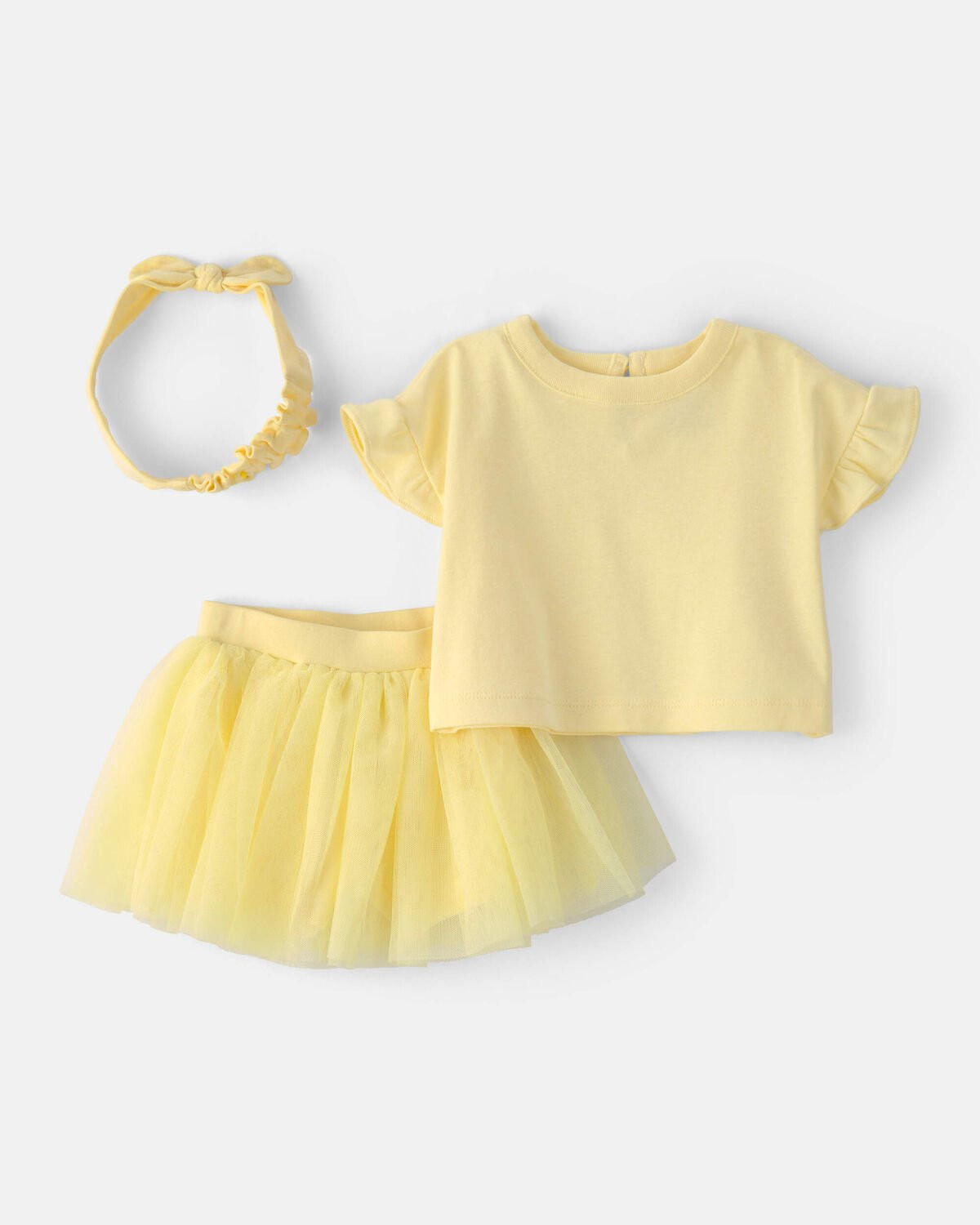 Baby Girl 2-Piece Top & Skirt Set - Yellow | Carter's | Carter's Inc