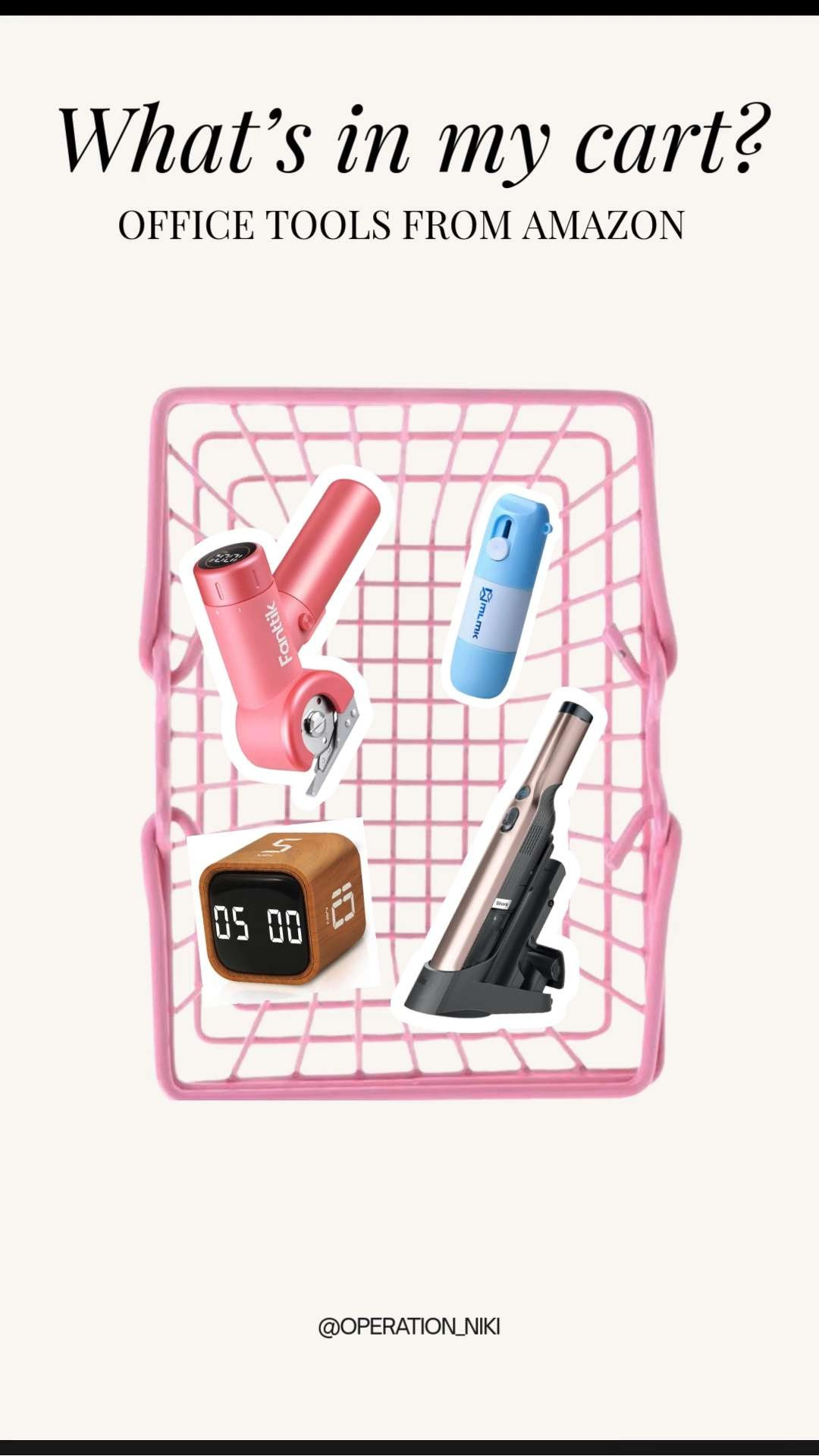 Office tools from Amazon that help keep everything organized and running efficiently 🖇️✨ These are the essentials I Incorporate into my routine to stay productive, reduce clutter, and maintain a clean workspace.

Follow for more @OPERATION_NIKI on IG, TikTok, & Facebook
#officetools #officeorganization #amazonfinds #workspaceessentials #deskorganization #homeorganization #amazonhome #productivity #operationniki #stayingorganized  

 #LTKHome