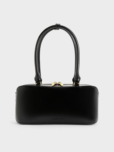 Black Wisteria Elongated Top Handle Bag | CHARLES & KEITH | Charles & Keith EU