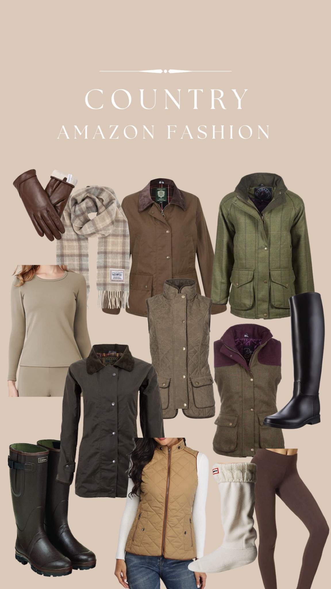 Amazon fashion, Cosy fashion, autumn winter, autumn winter style, autumn winter fashion, aw22, country fashion, country chic, waxed jacket, equestrian style, tweed gilet, riding boots, wellies 

#LTKstyletip #LTKSeasonal #LTKhome