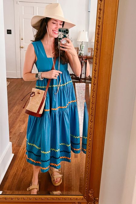 Summer Outfit ☀️ Anthropologie dress. Straw sissy light hat, woven Sezane handbag, target sandals.

Blue babydoll ric-rac Anthropologie dress, beach hat, straw crossbody bag, summer sandals 

#LTKFestival #LTKStyleTip #LTKSeasonal