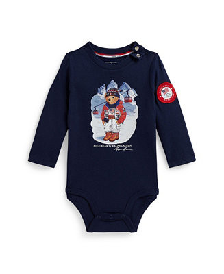 Polo Ralph Lauren Baby Boys' and Baby Girls' Team USA Olympics Printed Bodysuit - Macy's | Macy's