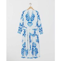 Raishma Studio V-Neck Midi Dress White Multi-Coloured - Raishma Studio - Size: 16 | JD Williams (UK)