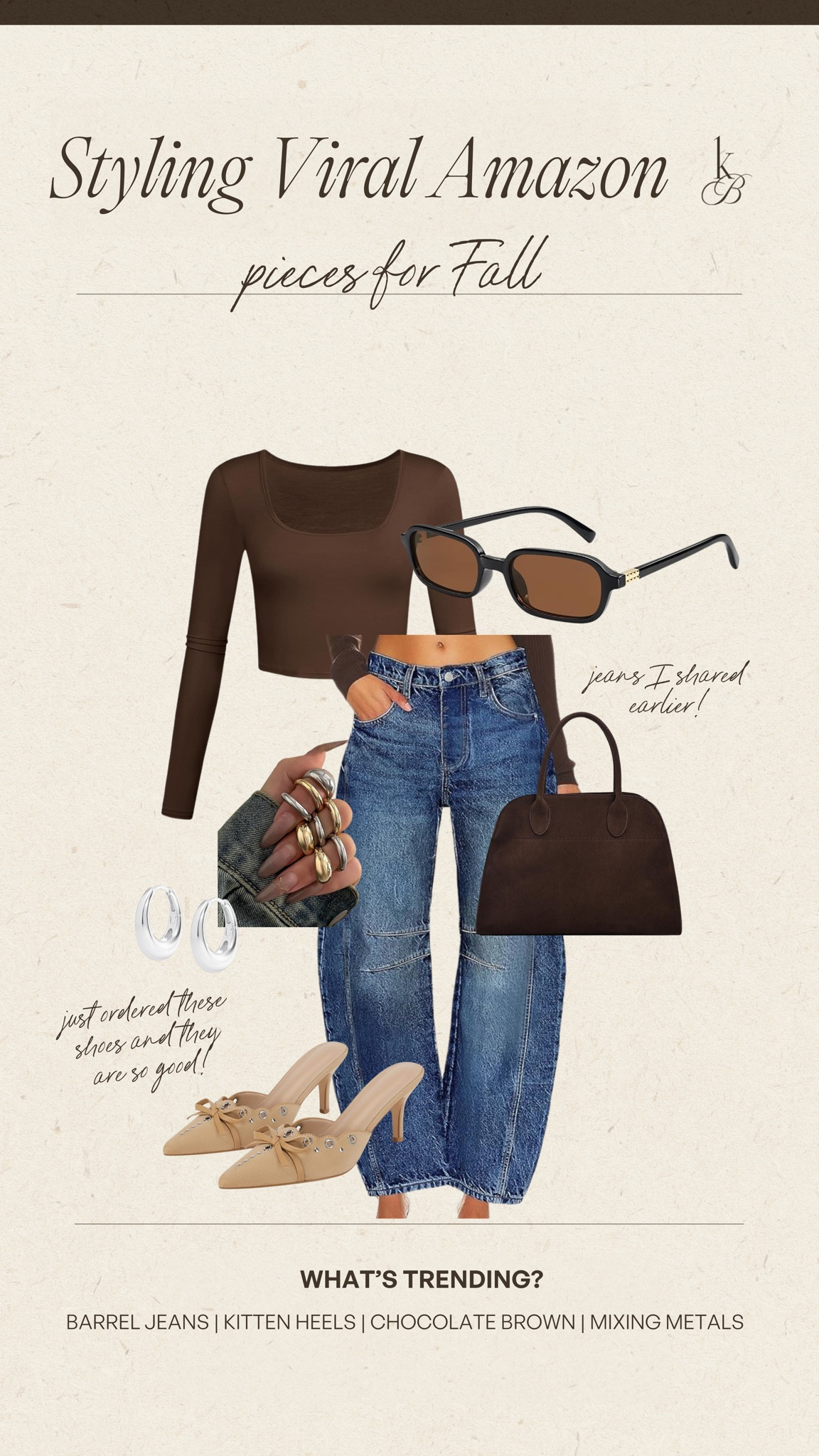 Amazon pieces and how I’m styling them for a fall transition look🐻🍂🤎✨👜 #amazon #fall #kelclight 

#LTKMidsize #LTKSaleAlert #LTKFallSale