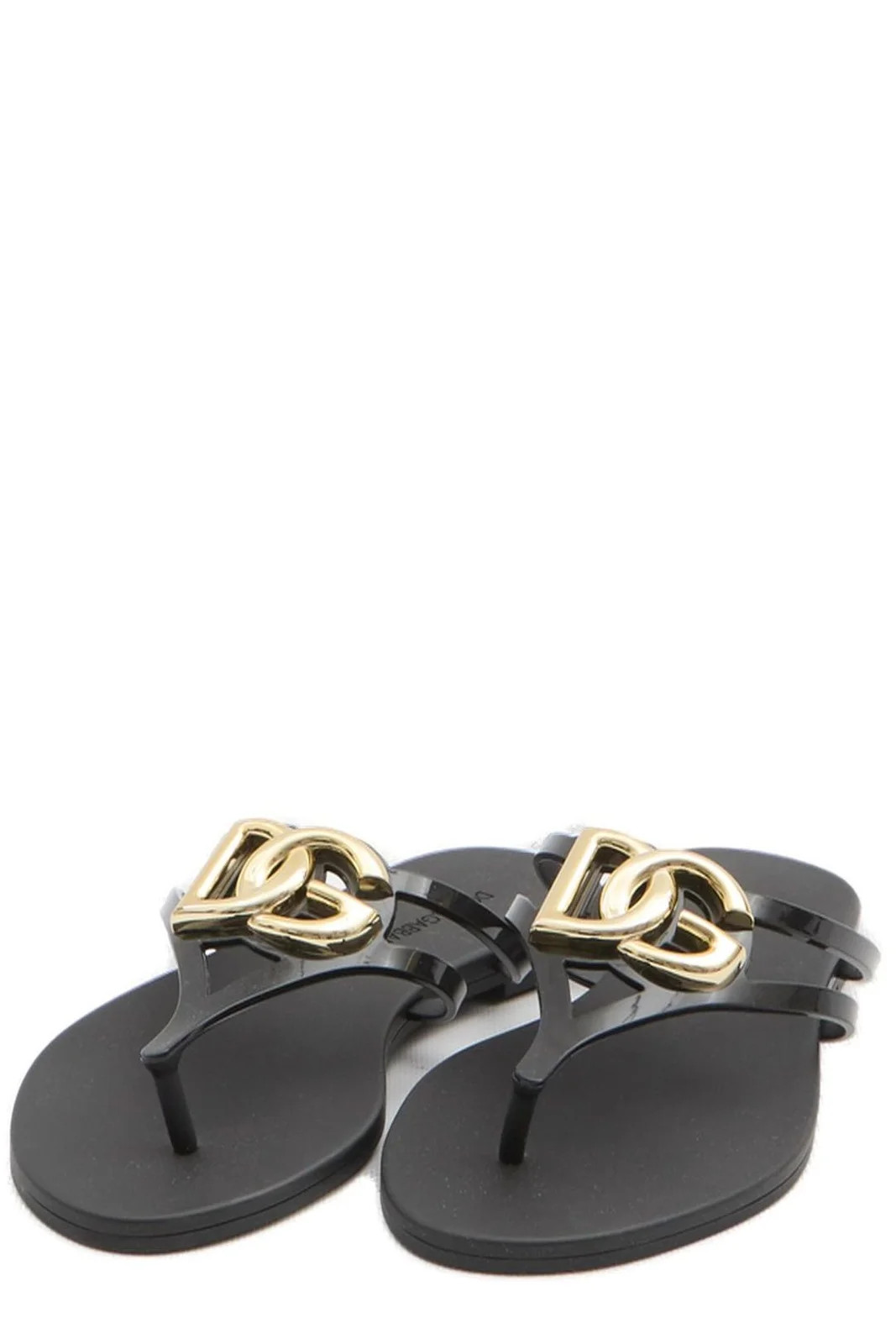 Dolce & Gabbana Logo Plaque Flip Flops | Cettire Global