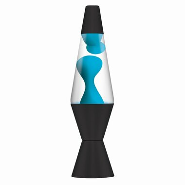 Lava Lamp - Neon Blue & Clear Black Base, 14.5 | Indigo (CA)