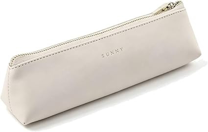 Doraking PU Leather Cosmetic Makeup Bag Pen Stationery Case | Small Pencil Pouch for Students Zip... | Amazon (US)
