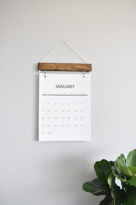 2022 Original Wood Calendar, Monthly Calendar, Wall decor, Simple wood calendar, monthly minimal,... | Etsy (US)