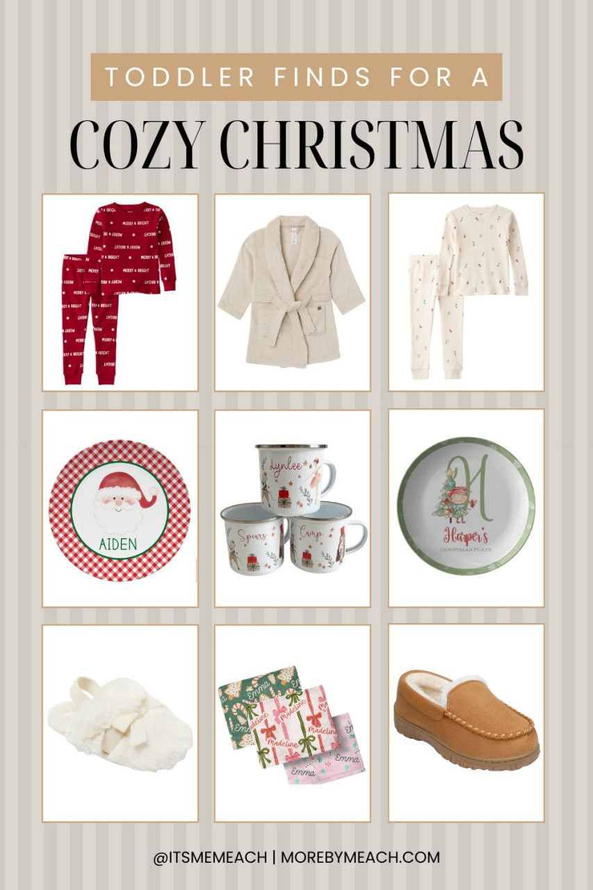 These cozy Christmas finds for toddlers are the sweetest! Soft pajamas, warm slippers, personalized plates, and festive mugs, everything you need to make the season feel extra magical. I love gifting practical pieces that still feel special for little ones. Such perfect picks for Christmas morning and cozy winter days. 

 #LTKCyberWeek #LTKHoliday #LTKKids