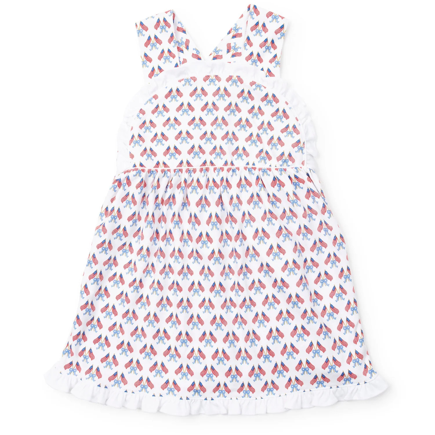Lila and Hayes Eden Girls' Dress - Stars, Stripes and Bows | JoJo Mommy
