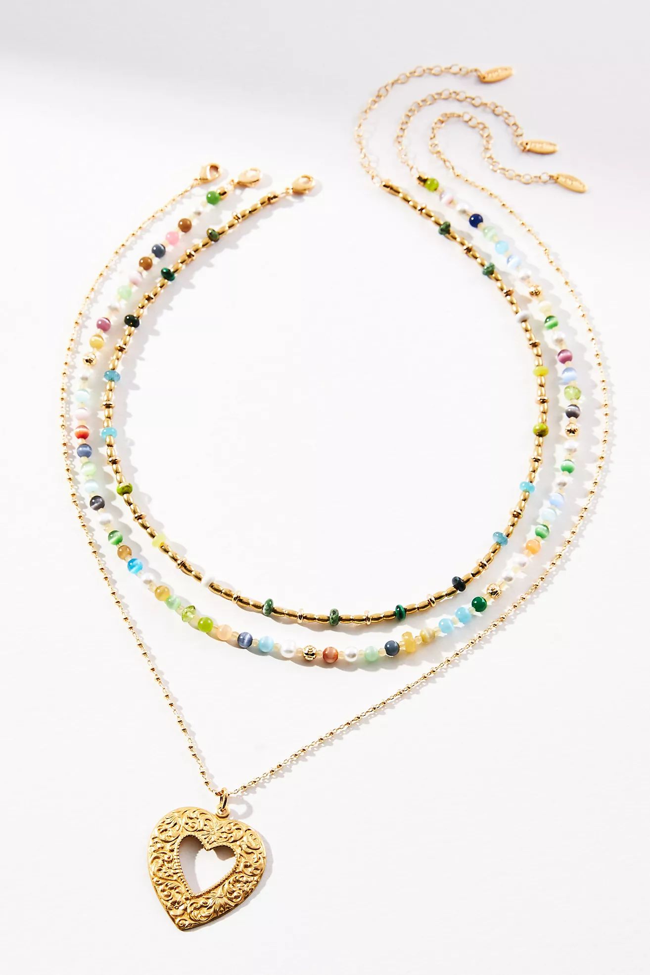 Shades of Sea Triple-Layer Necklace | Anthropologie (US)