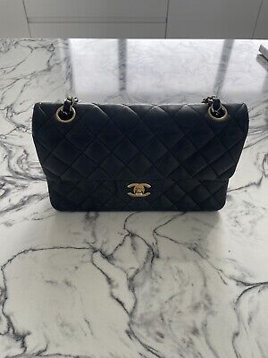 Chanel Black Lambskin 9 Inch Classic Flap Bag   | eBay | eBay UK