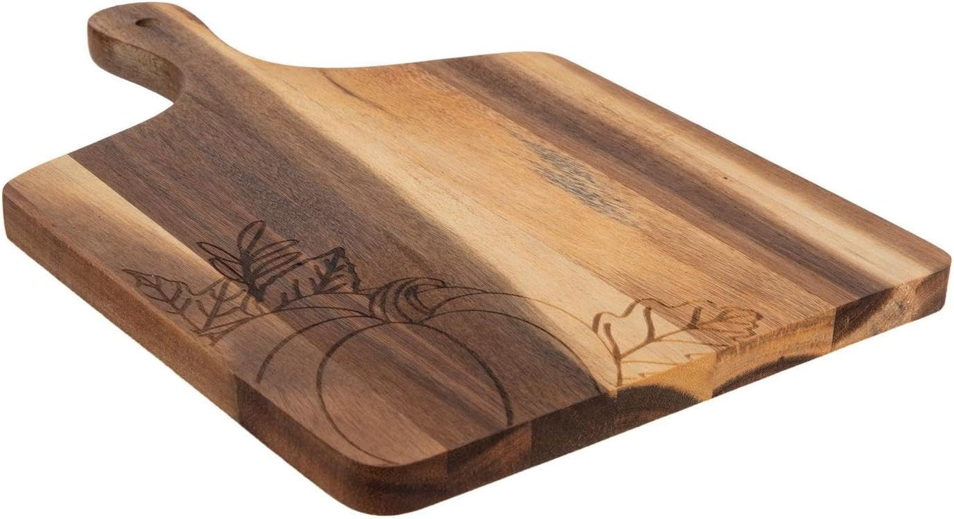 Hobby Lobby Pumpkin Engraved Acacia Wood Charcuterie Board with Handle | Amazon (US)