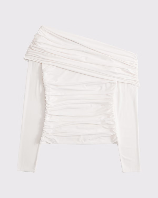 Women's Asymmetrical Foldover Top | Women's Tops | Abercrombie.com | Abercrombie & Fitch (US)