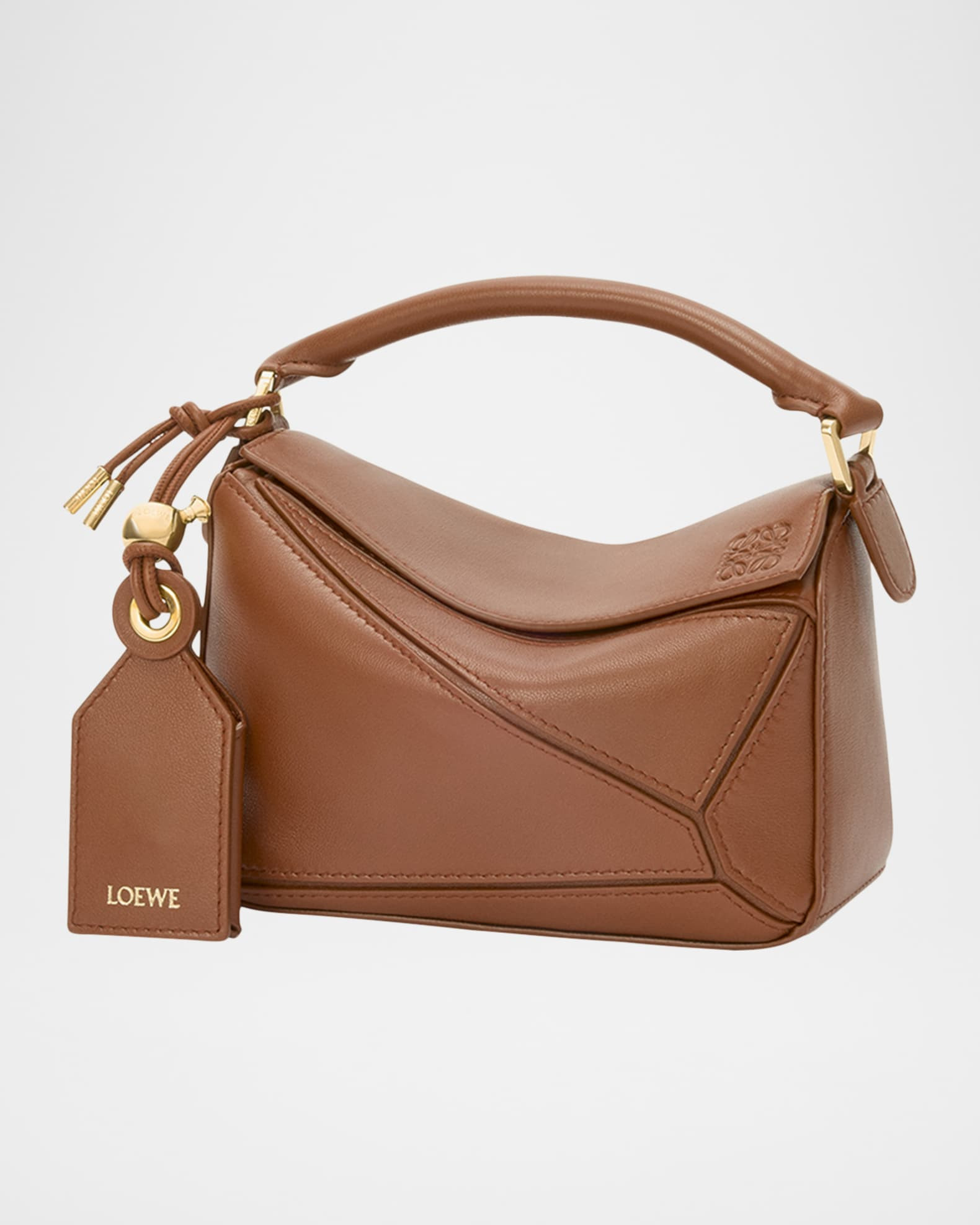 Puzzle Mini Top-Handle Bag in Nappa Leather | Neiman Marcus